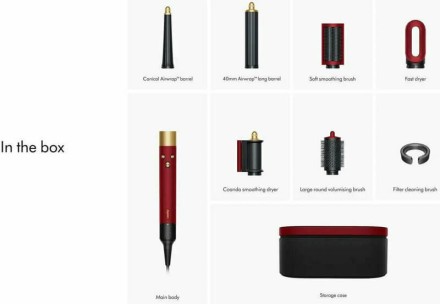 Стайлер Dyson Airwrap long HS08 Red Velvet/Gold