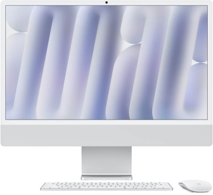 Моноблок Apple iMac 24" Retina 4,5K (M4 8C CPU, 8C GPU) 16/256GB SSD, серебристый
