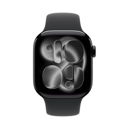 Часы Apple Watch Series 11, 42 mm, Sport Band (угольно-черный/черный), размер S/M